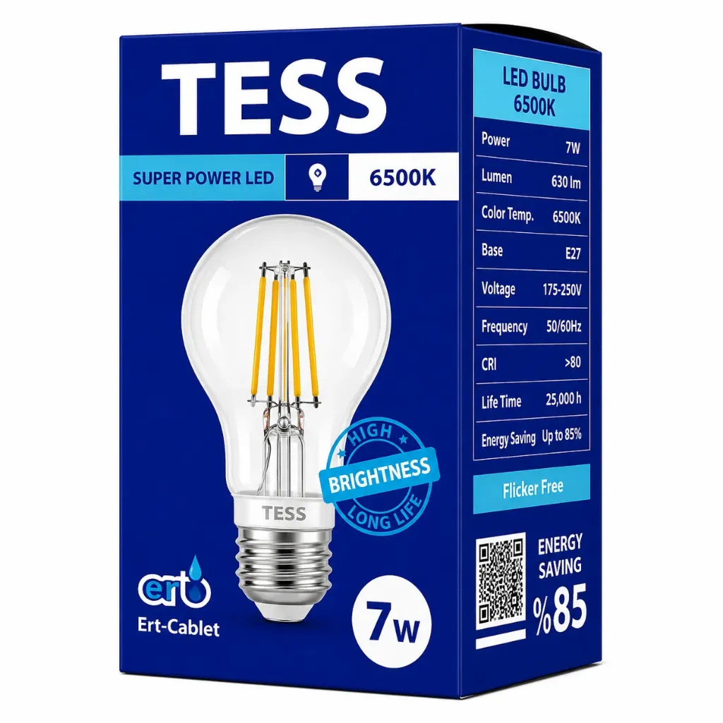 "DEKOR" "TESS" C35 4 Вт E27  6400K