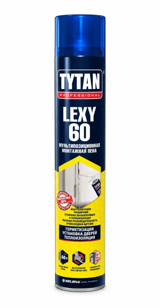 TYTAN LEXY 60 Монтажная пена трубочная всесезонная   750 мл