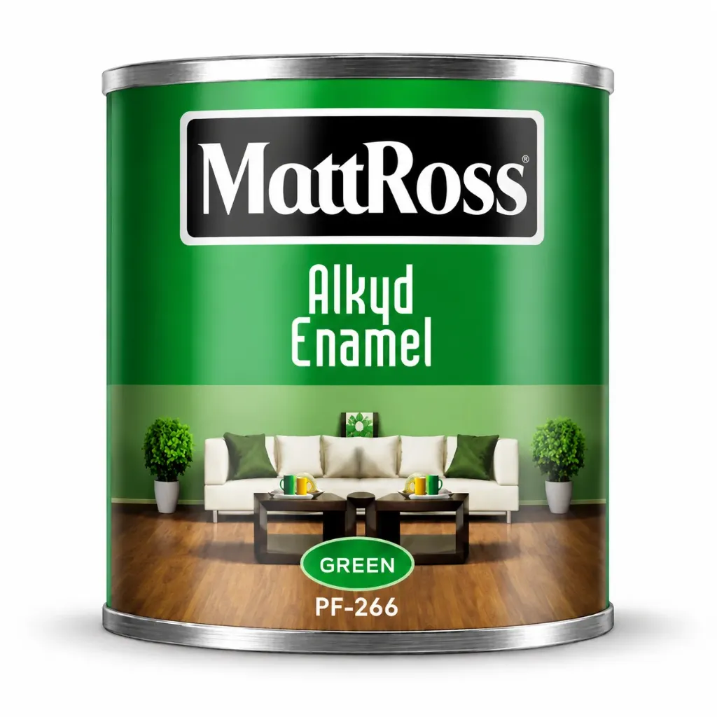 Эмаль ЗЕЛЁННЫЙ "Mattross" краска 2.3 кг