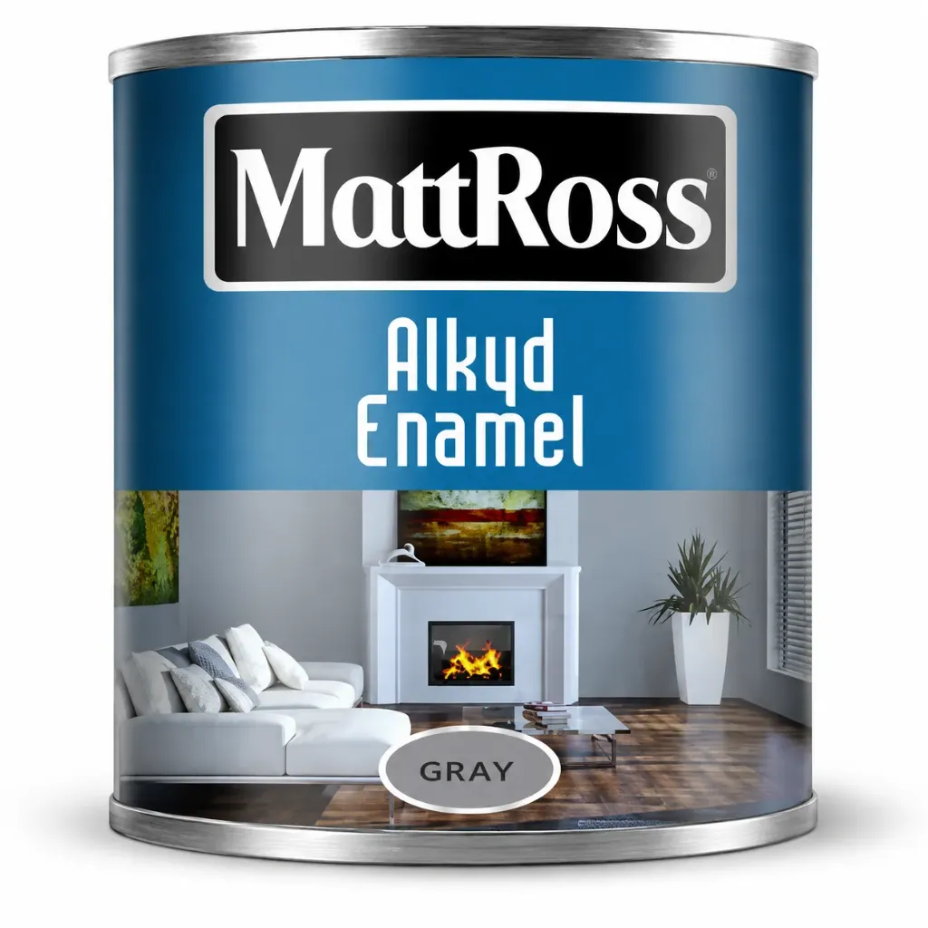 Эмаль АНТРАЦИТ ГРЕЙ "Mattross" краска 2.3 кг