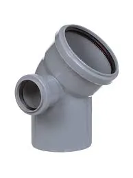 PRO AQUA РР Отвод с выходом правый 45 градус 110х50/45