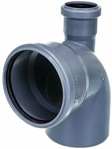 PRO AQUA РР Отвод с выходом прямой 87 градус 110*50/87,5