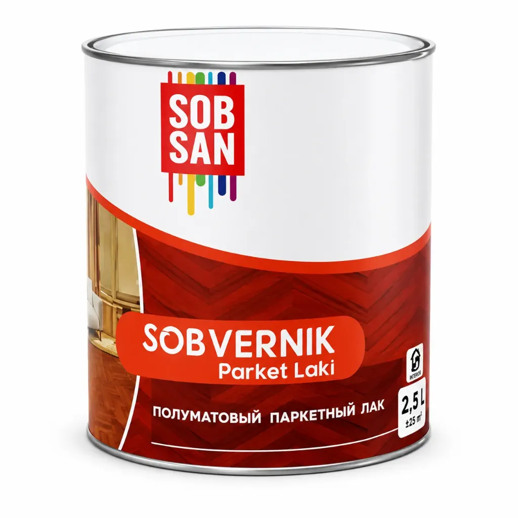 SOBVERNIK YARIMAT ПОЛУМАТОВЫЙ ПАРКЕТНЫЙ ЛАК        13 кг