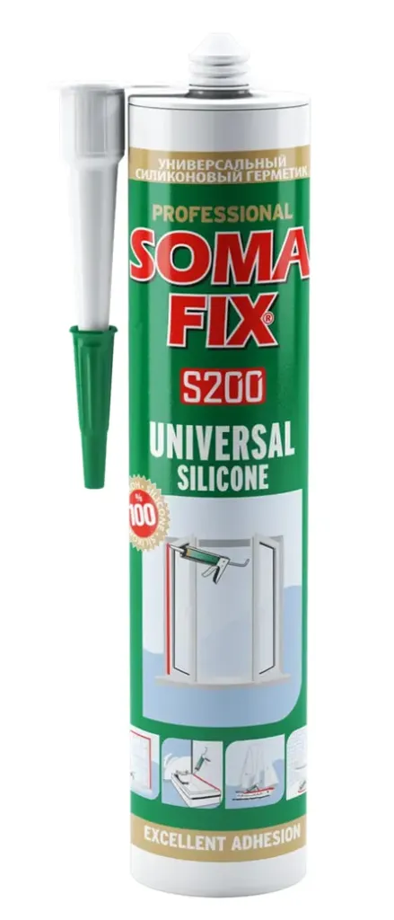 SOMAFIX Универсалный герметик прозрачный S200