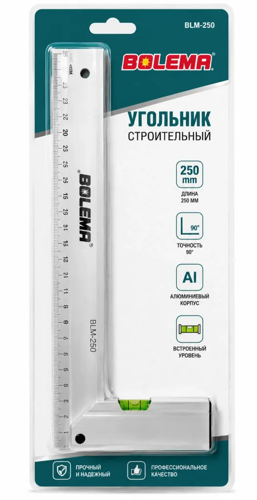 Bolema угольник строительный 30см