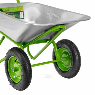 DENZEL Тачка садова-строительная 2-х колесо 110л 230кг (арава)