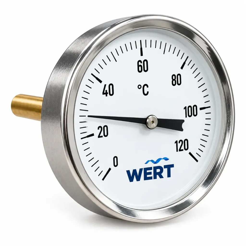 WERT TM 120 СМ  010 ТЕРМОМЕТР С ГЛЬЗОЙ